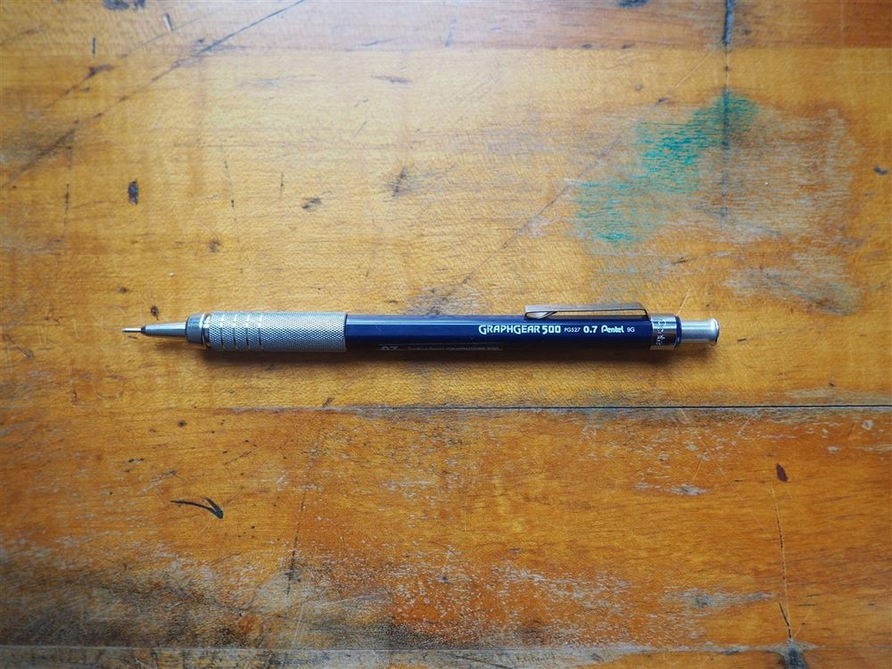 Pentel Graphgear 500 Lead Pencil - 0.7mm - Blue