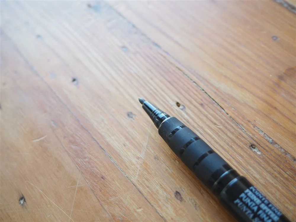 Pentel Green Label Fine Marker Pen - Black - Image 3