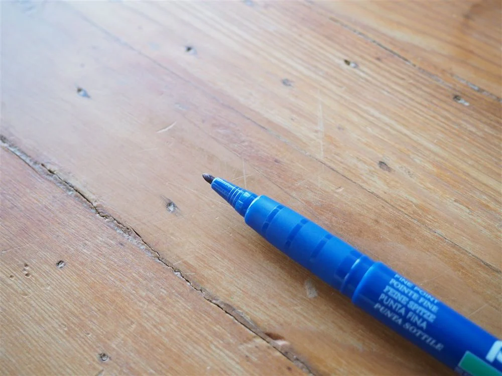 Pentel Green Label Fine Marker Pen - Blue - Image 3