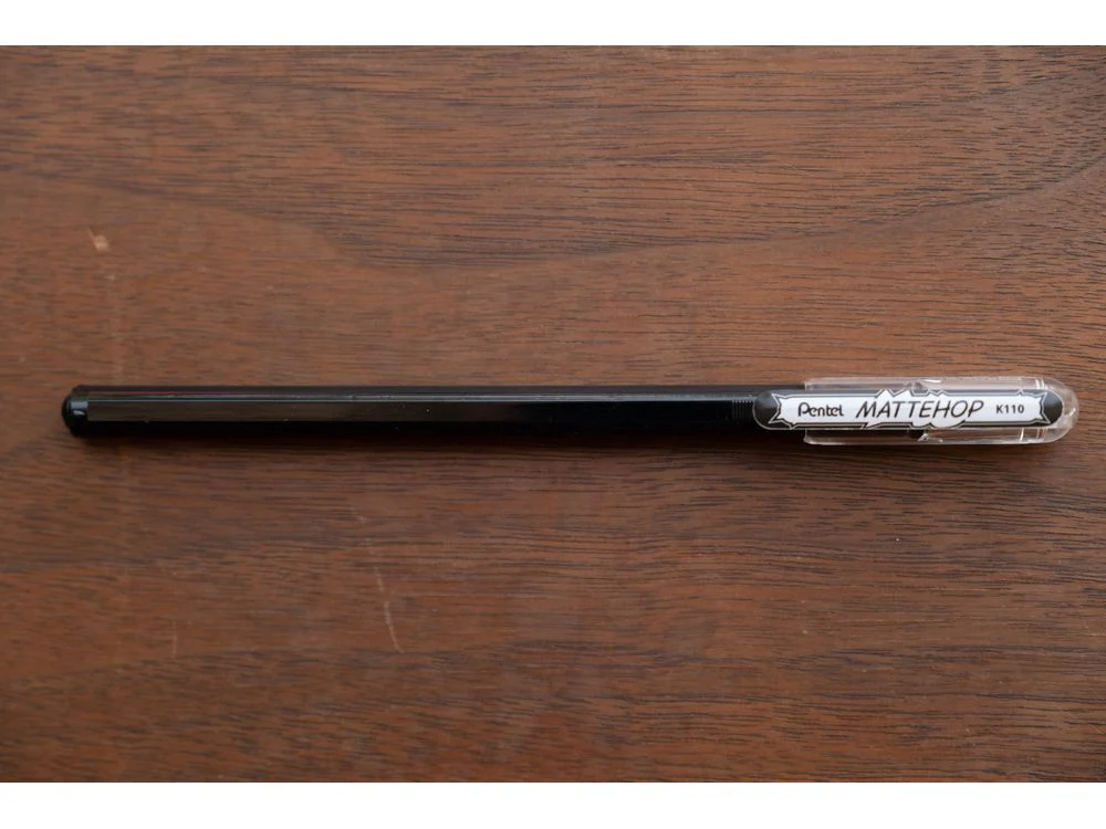 Pentel Mattehop Gel Pen - 1.0mm - Black