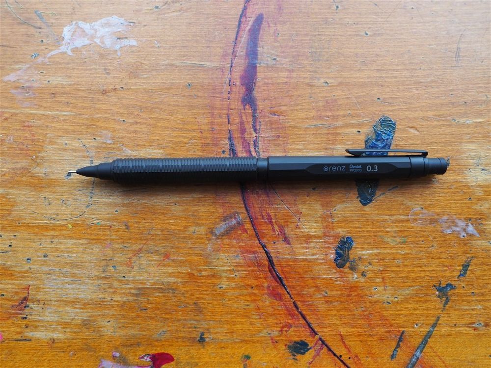Pentel Orenz Nero Mechanical Pencil - 0.3mm - Black