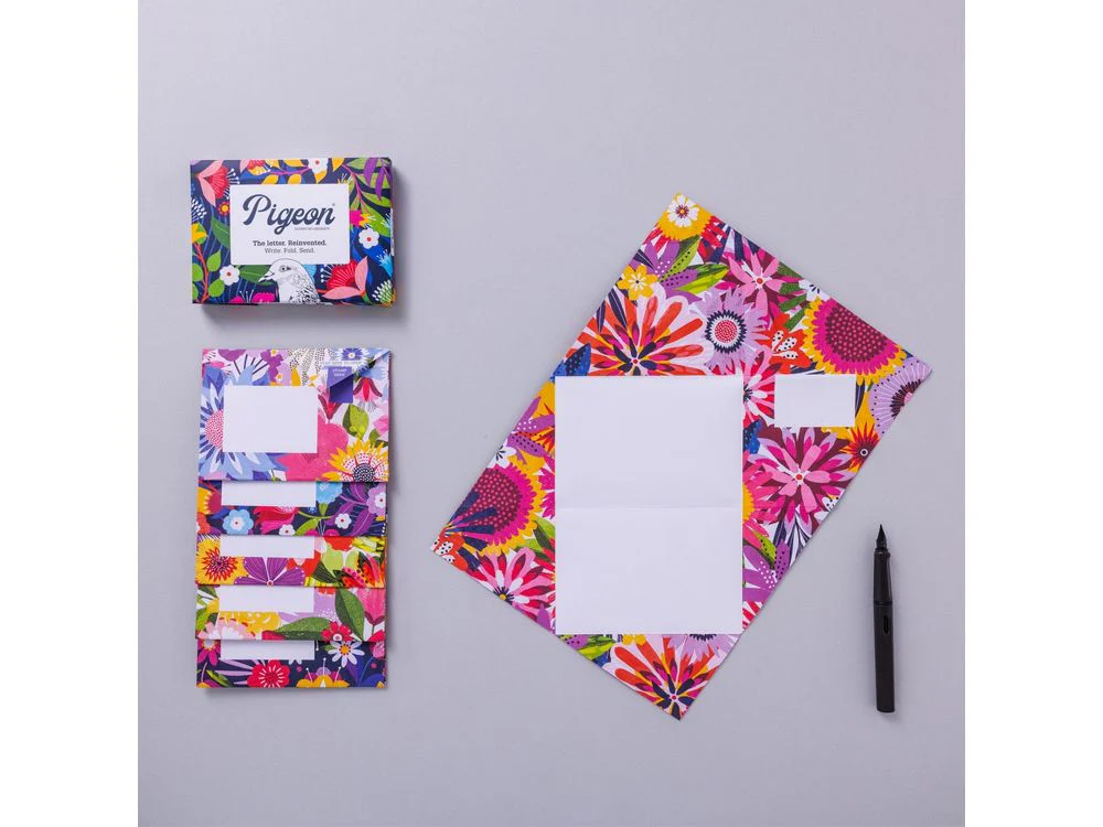 Pigeon - Correspondence Paper - 6 Sheets - Floral Fantasia - Image 4