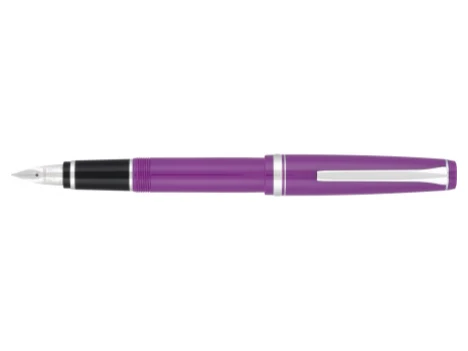 Pilot Falcon Resin Fountain Pen - Purple with Silver Trim