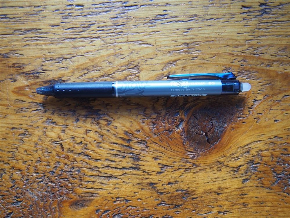 Pilot FriXion Erasable Retractable Gel Pen - Black