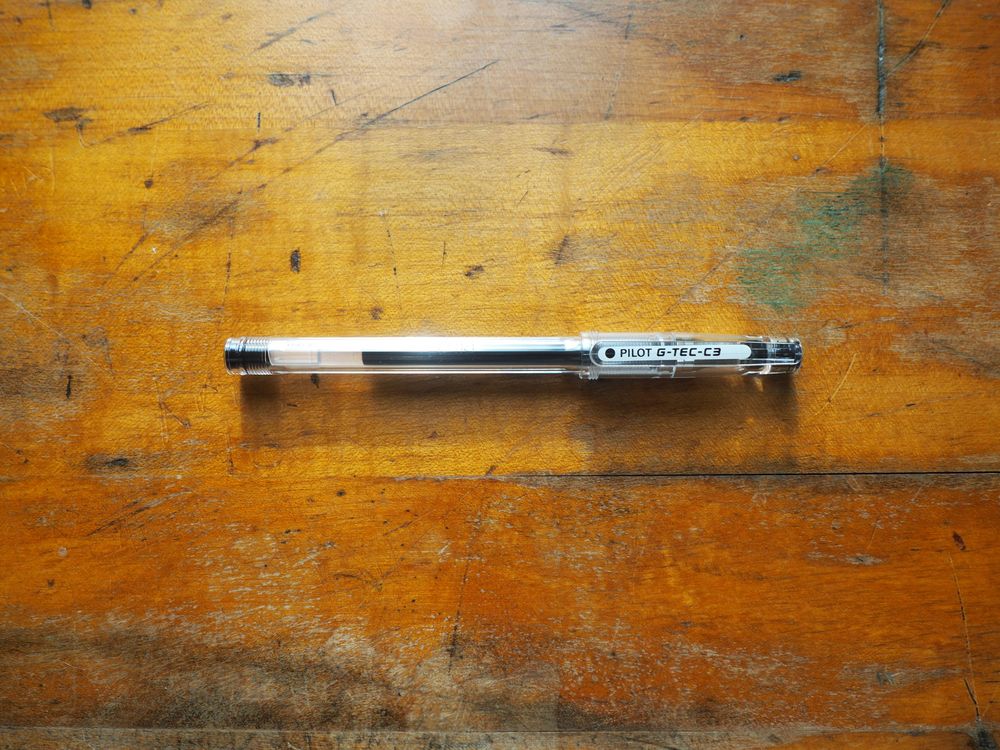 Pilot G-Tec-C (Hi-Tec-C) Gel Pen - 0.3mm - Black