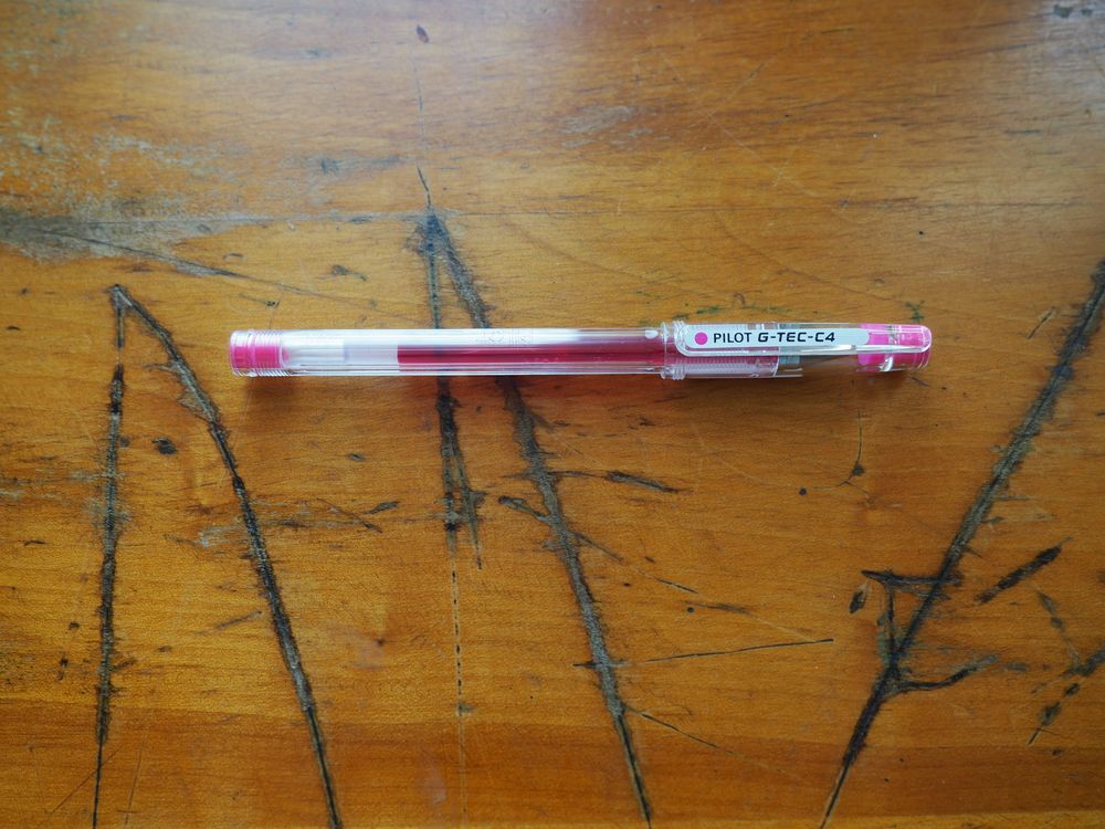 Pilot G-Tec-C (Hi-Tec-C) Gel Pen - 0.4mm - Pink