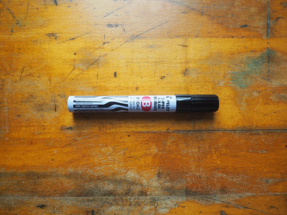 Pilot Super Color Marker - Broad Black