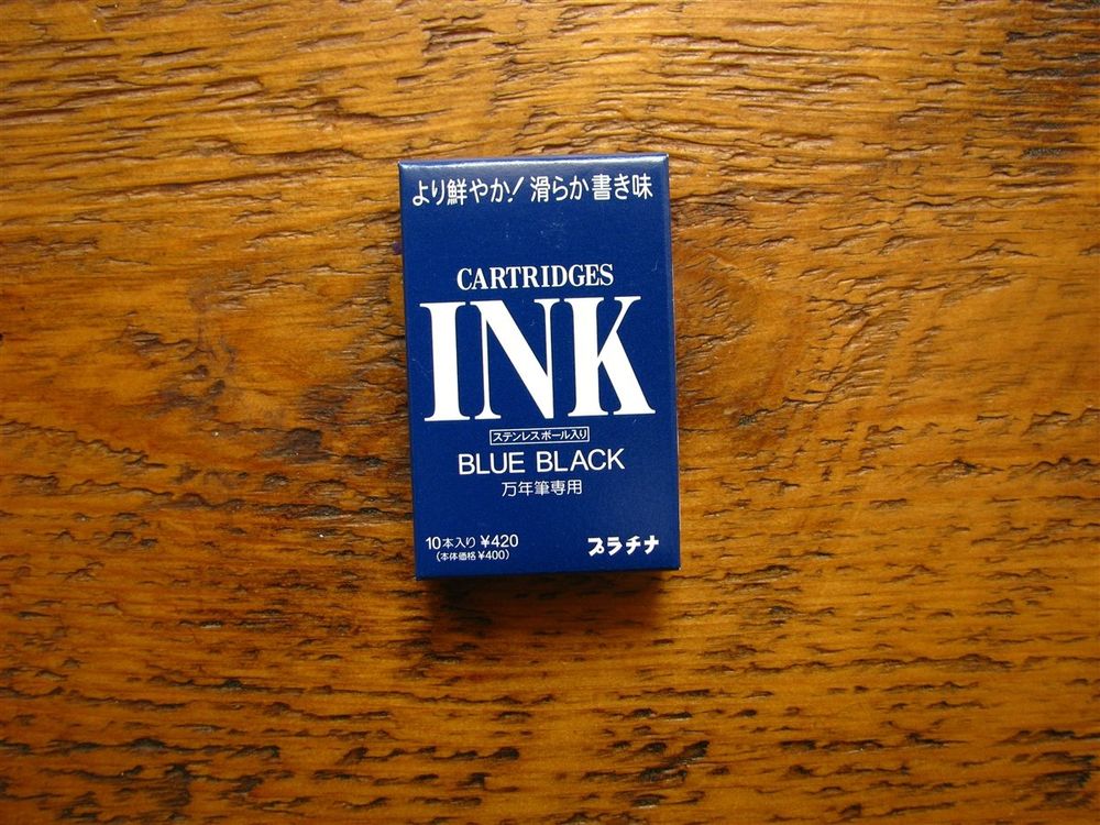 Platinum Ink Cartridges - Blue-Black (Pack of 10)