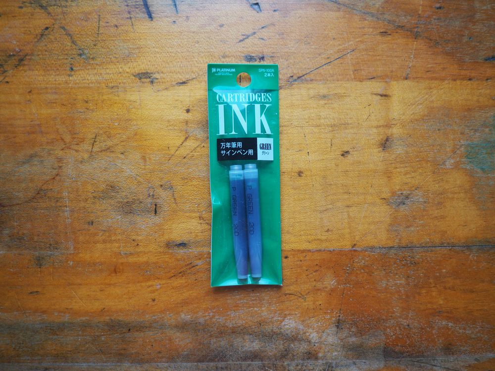 Platinum Ink Cartridges - Green (Pack of 2)