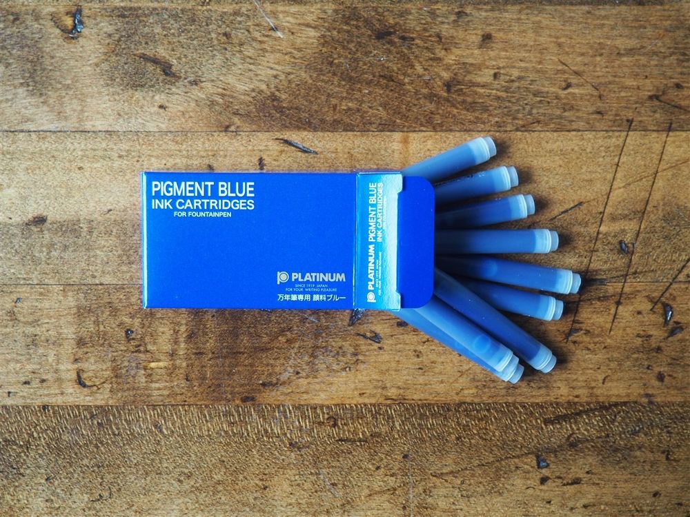 Platinum Pigment Ink Cartridges - Blue (Pack of 10) - Image 2