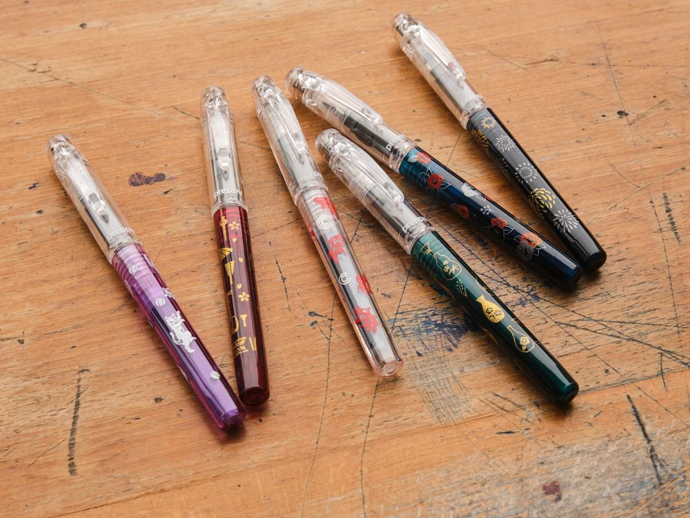 Platinum Preppy Wa Modern Maki-e Fountain Pen - 3rd Edition - Geisha No Kodougu - Image 3