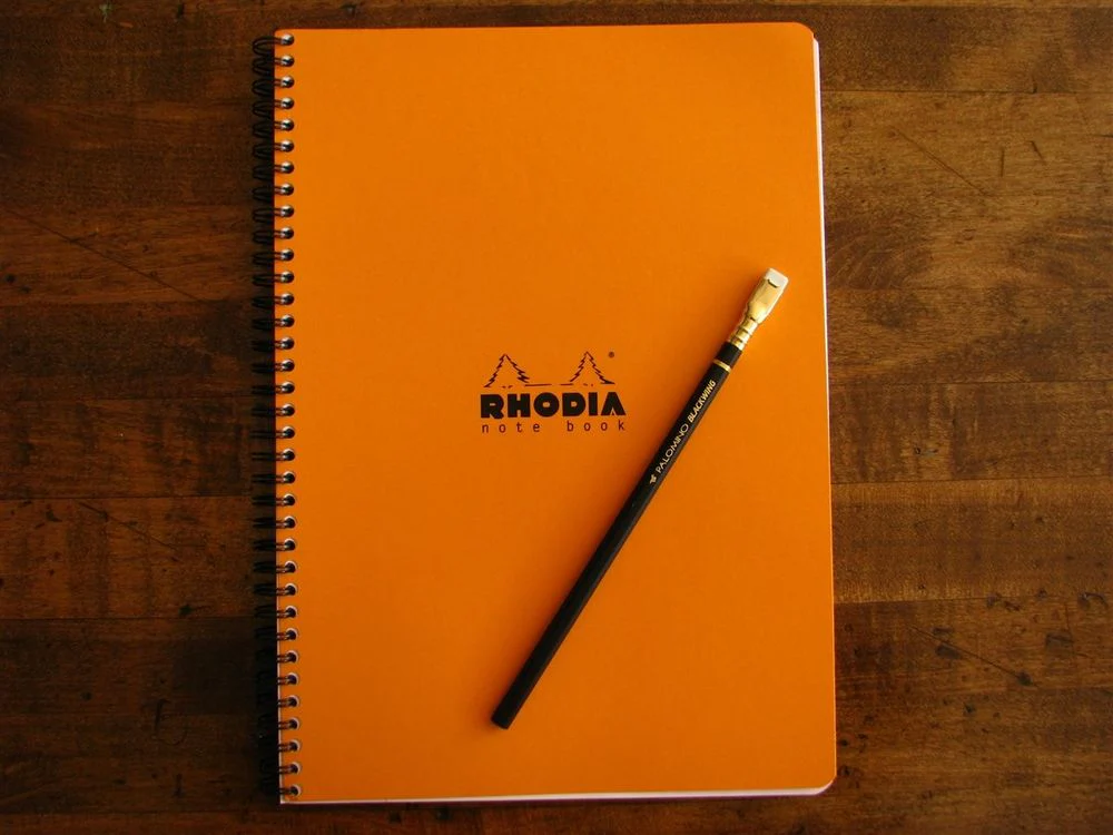 Rhodia - Classic Spiral Bound Notebook - A4 - Orange (Lined)