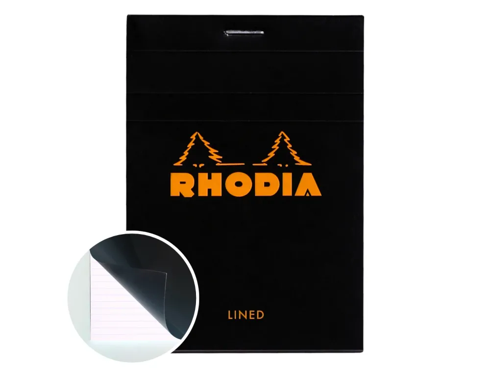 Rhodia - Pad No. 12 - Black (Lined)