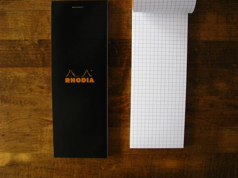 Rhodia - Shopping Pad No. 8 - 7.4x21cm - Black (Graph) - Image 2