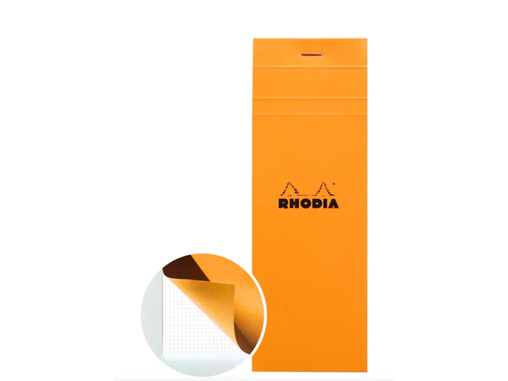Rhodia - Shopping Pad No. 8 - 7.4x21cm - Orange (Graph)