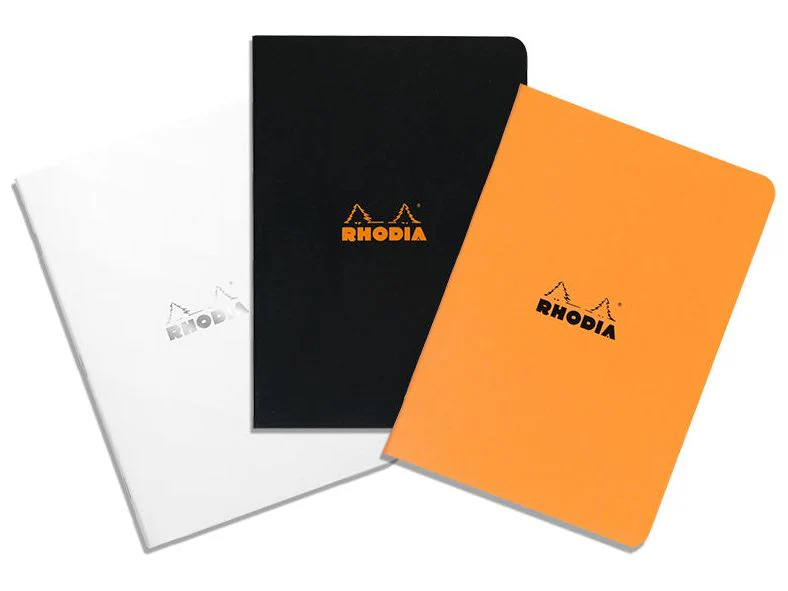 Rhodia - Side-Stapled dotBook - A5 - Black