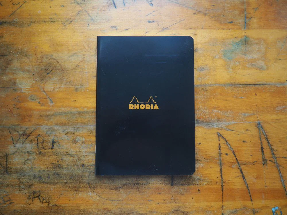 Rhodia - Side-Stapled Notebook - A5 - Black (Graph)