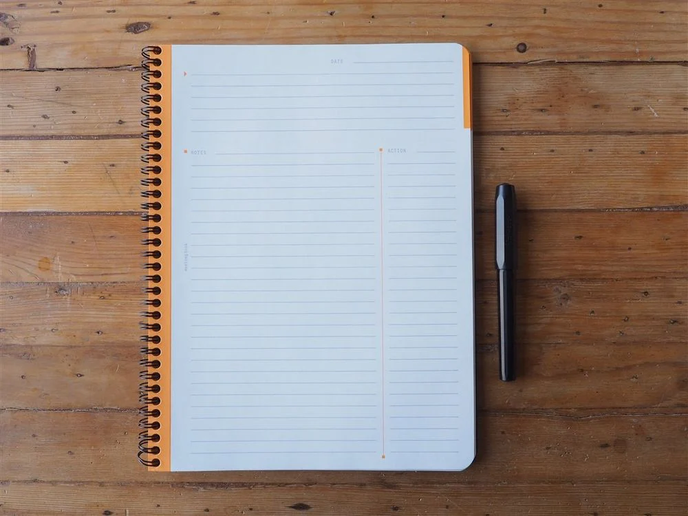 Rhodia - Spiral Bound Meeting Notebook - A4+ (21x29.7cm) - Black - Image 3