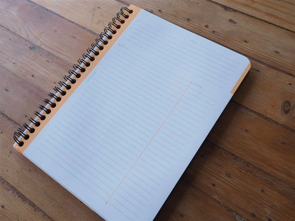 Rhodia - Spiral Bound Meeting Notebook - A5+ (16x21cm) - Black - Image 3