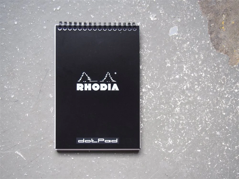 Rhodia - Top Spiral Pad No. 16 - A5 - Black (Dot)