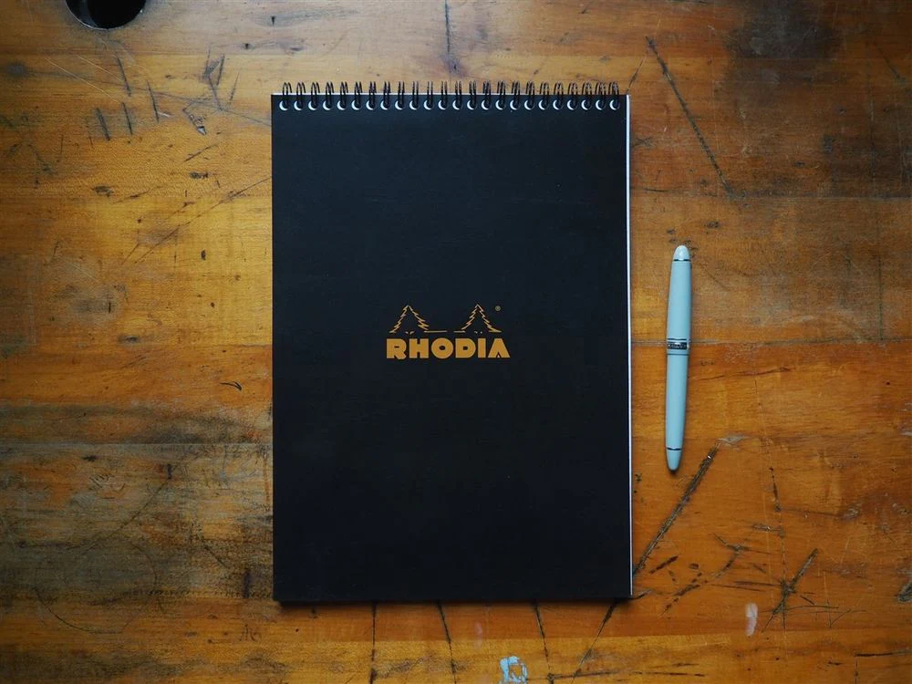 Rhodia - Top Spiral Pad No. 18 - A4 - Black (Graph)