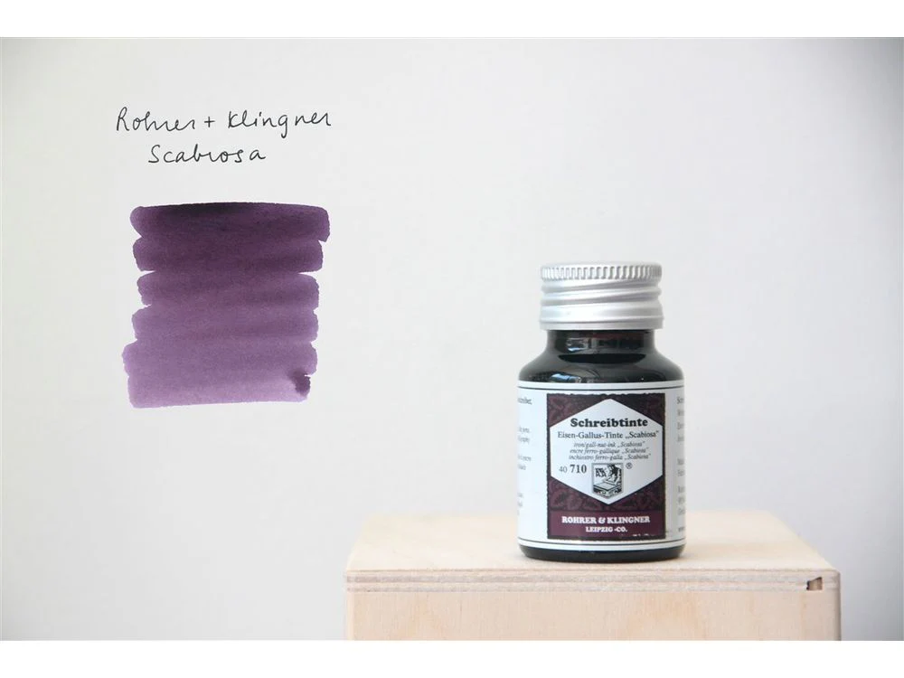 Rohrer & Klingner Fountain Pen Ink (50mL) - Eisen-Gallus-Tinte Scabiosa (Iron Gall Purple)
