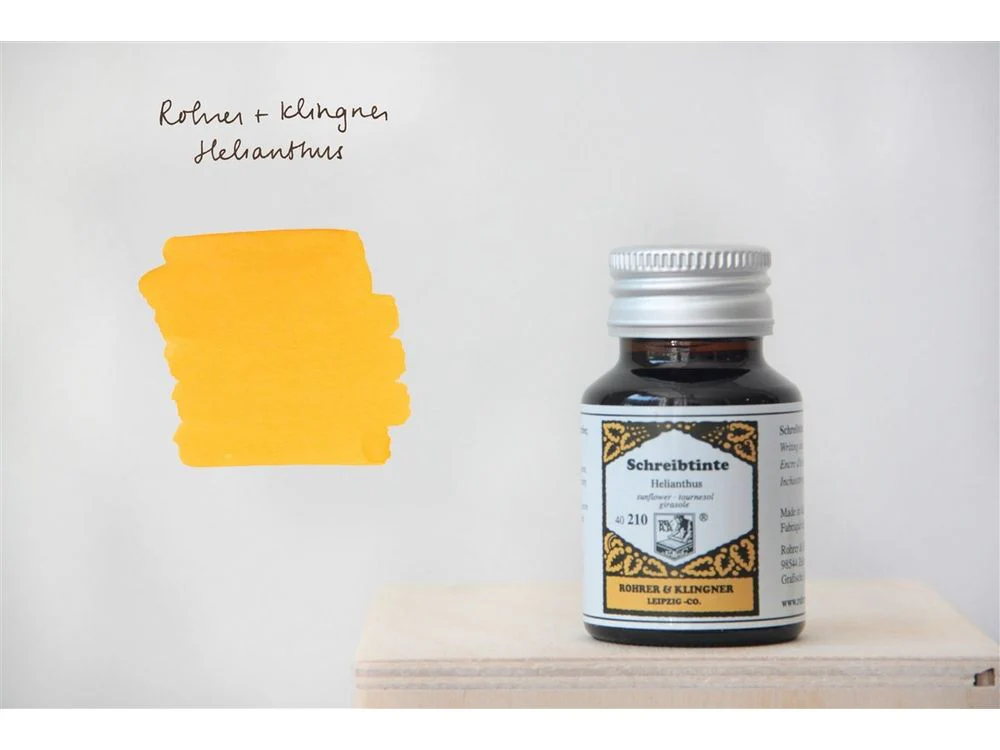 Rohrer & Klingner Fountain Pen Ink (50mL) - Helianthus (Yellow)