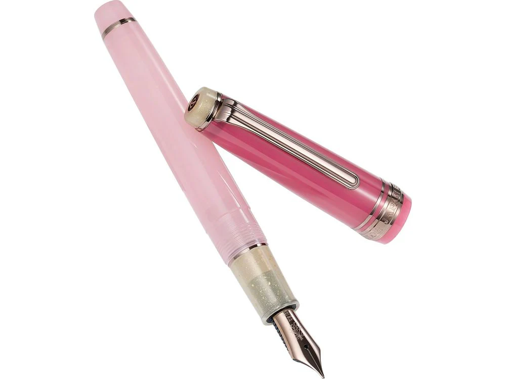 Sailor Professional Gear Slim Fountain Pen - Dried Flower Collection - Pink Rose - Image 3