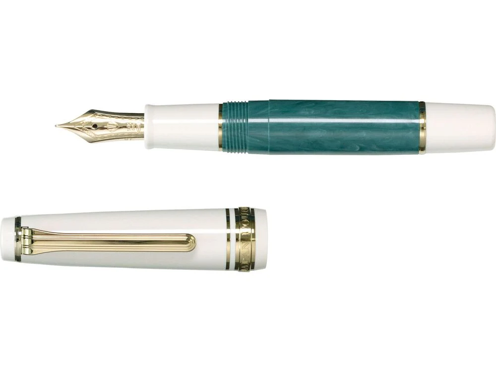 Sailor Professional Gear Slim Mini Fountain Pen - Rencontre Limited Edition - Vert Sapin - Image 2
