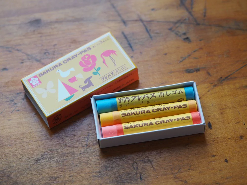 Sakura Cray-Pas Set of 3 Erasers (RC80-3C)