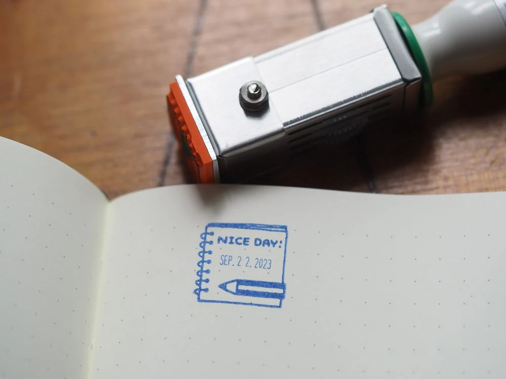 eric x Sanby Stamp - Rotary Date Stamp - Nice Day!
