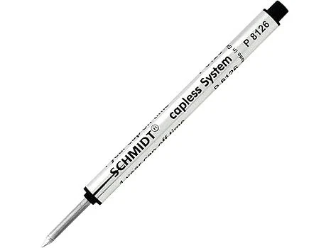 Schmidt Short Capless Rollerball Refill P8126 - F - Black