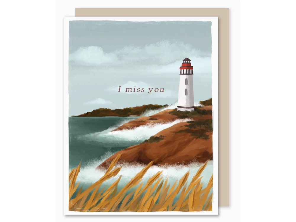 Selah Paper - I Miss You Lighthouse Card