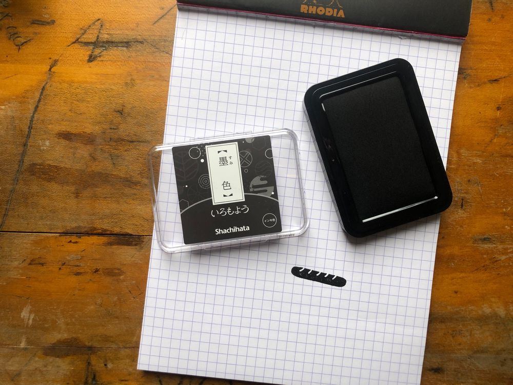 Shachihata - Stamp Pad (1.75 x 2.5") - (HAC-1-K) - Black - Image 2