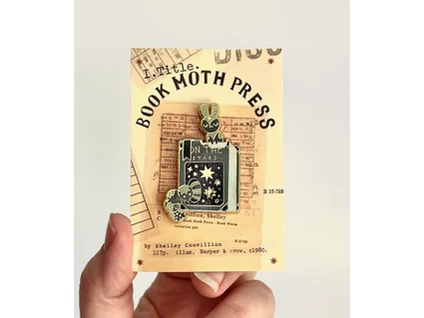Shelley Couvillion - Enamel Pin - Book Worm