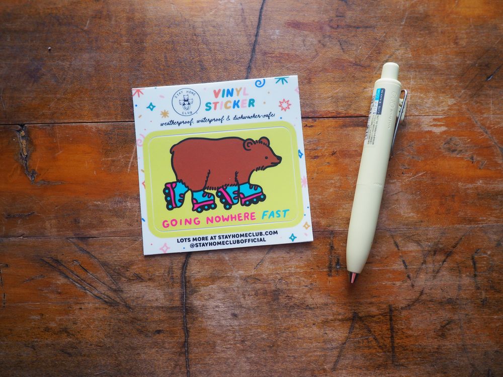 Stay Home Club - Vinyl Sticker - Going Nowhere Fast