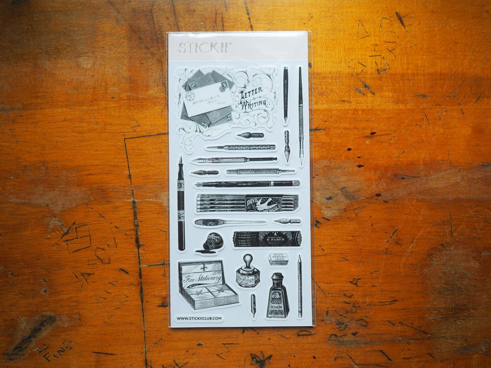 STICKII - Sticker Sheet - Antique Writing Set