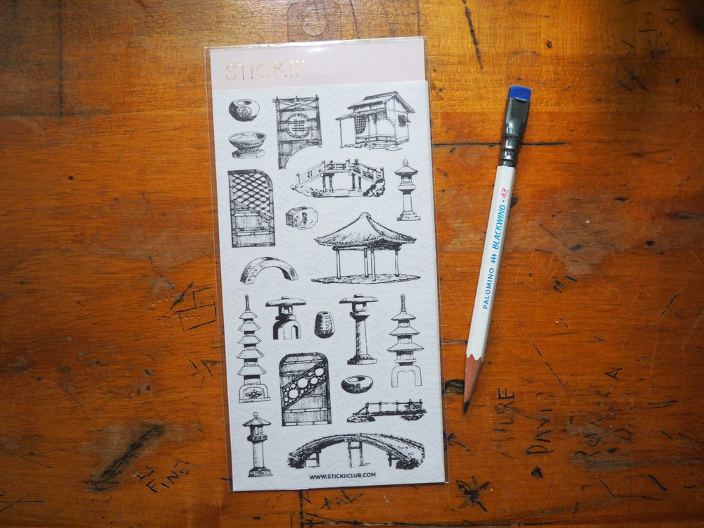 STICKII - Sticker Sheet - Asian Garden