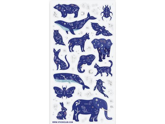 STICKII - Sticker Sheet - Cosmic Animals