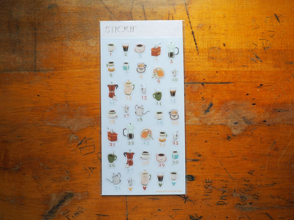 STICKII - Sticker Sheet - Daily Coffee