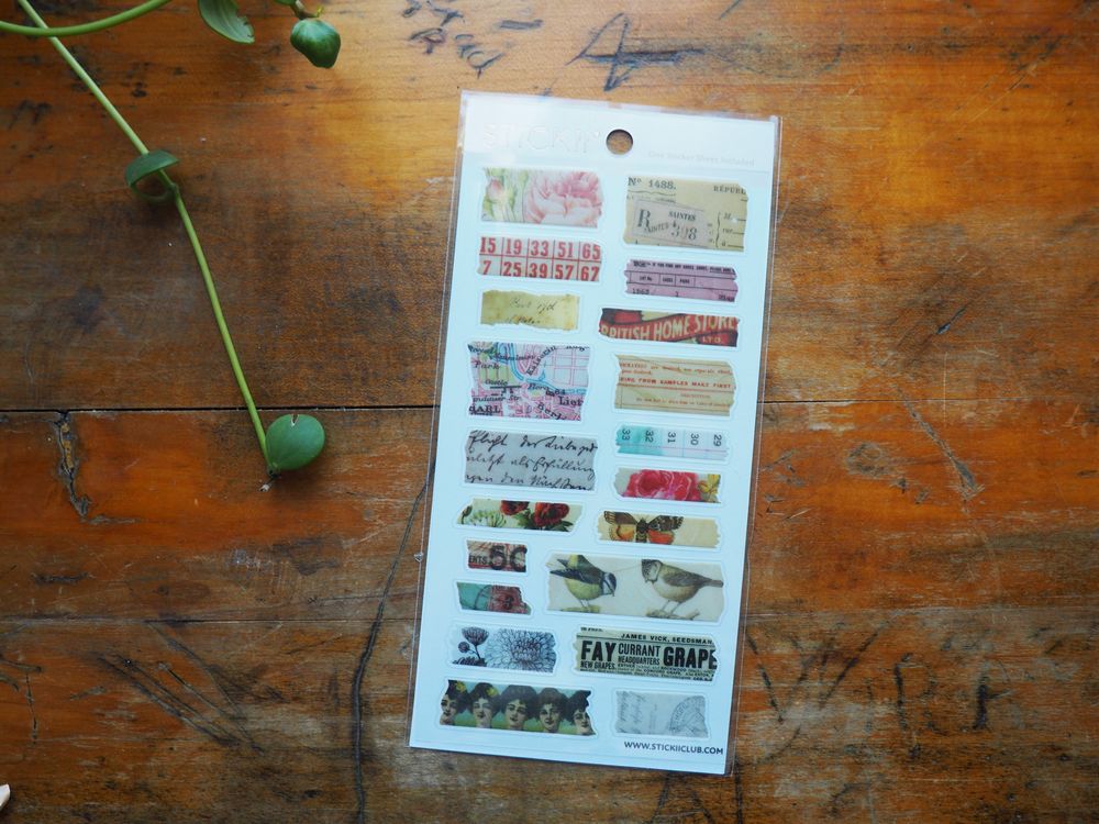 STICKII - Sticker Sheet - Ephemera Strips