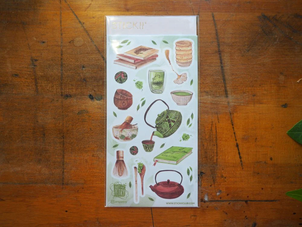 STICKII - Sticker Sheet - Matcha Tea Time