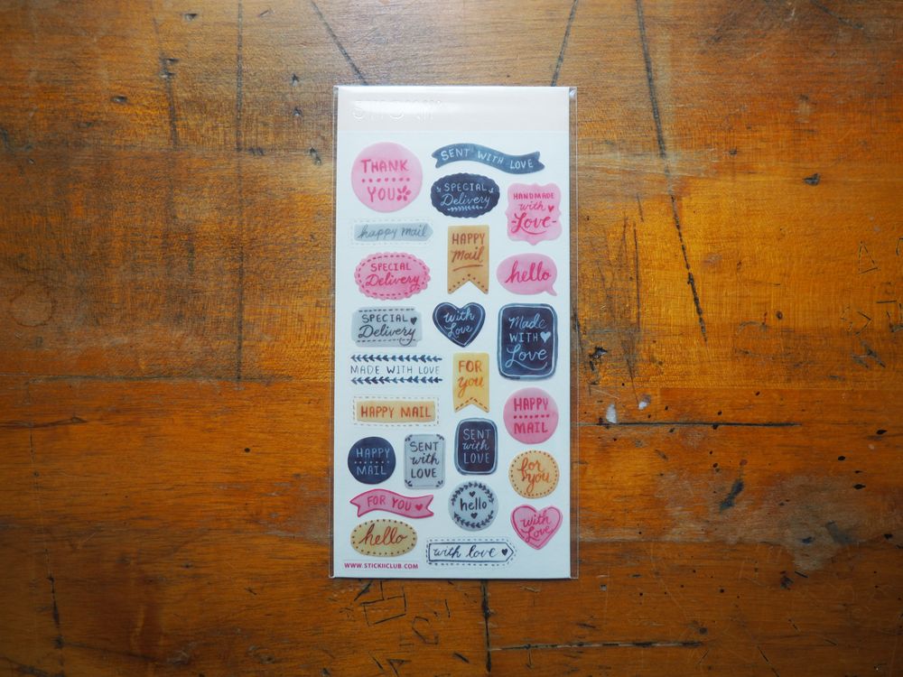 STICKII - Sticker Sheet - Happy Love Mail