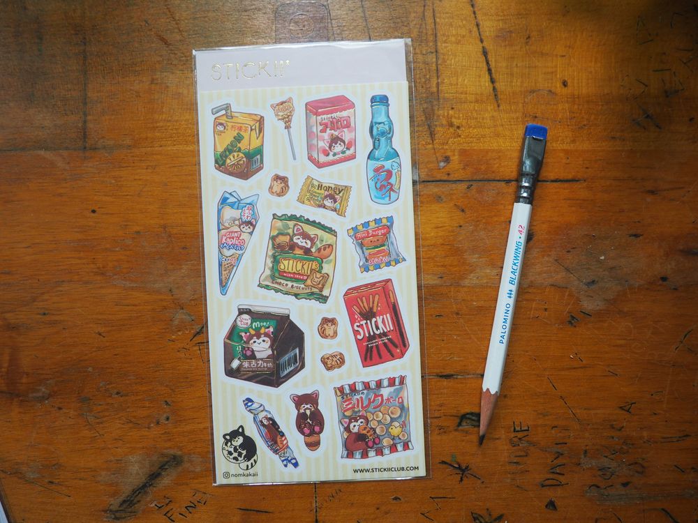 STICKII - Sticker Sheet - Snacks