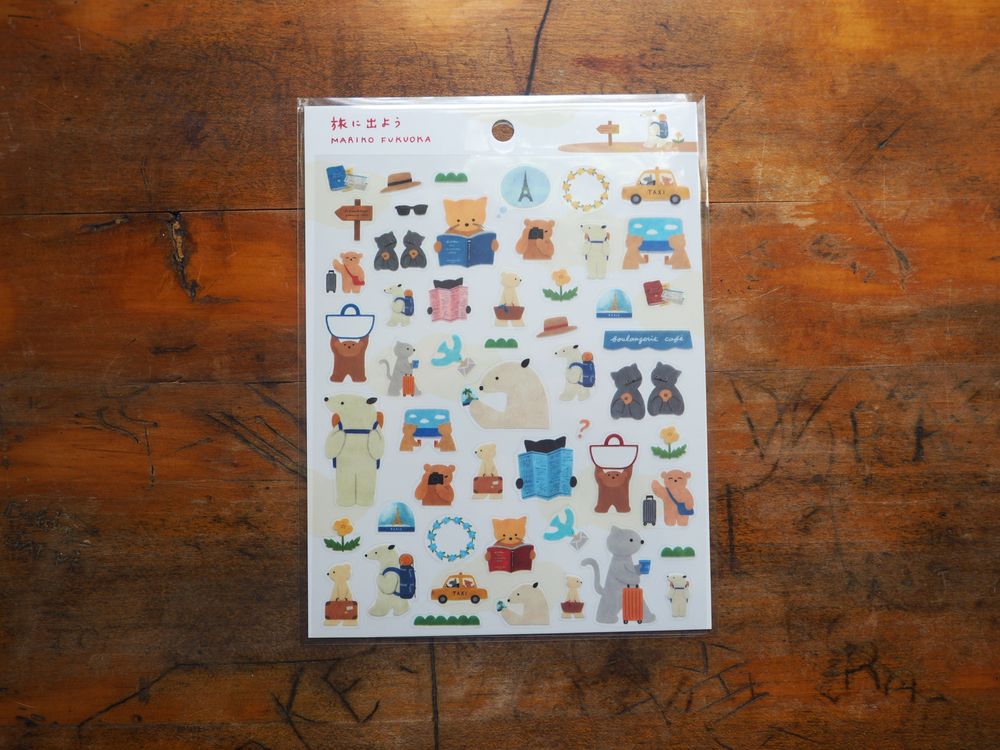 Subikiawa - Sticker Sheet - Let's Go on a Trip Seals