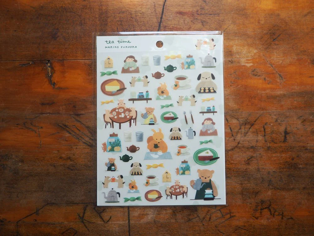 Subikiawa - Sticker Sheet - Tea Time Seals