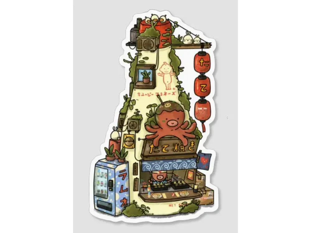 Sushiboiiiyy - Vinyl Sticker - Kewpie Mayo Takoyaki Shop