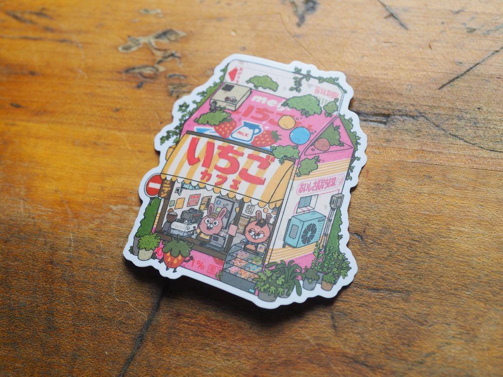 Sushiboiiiyy - Vinyl Sticker - Strawberry Milk Cafe