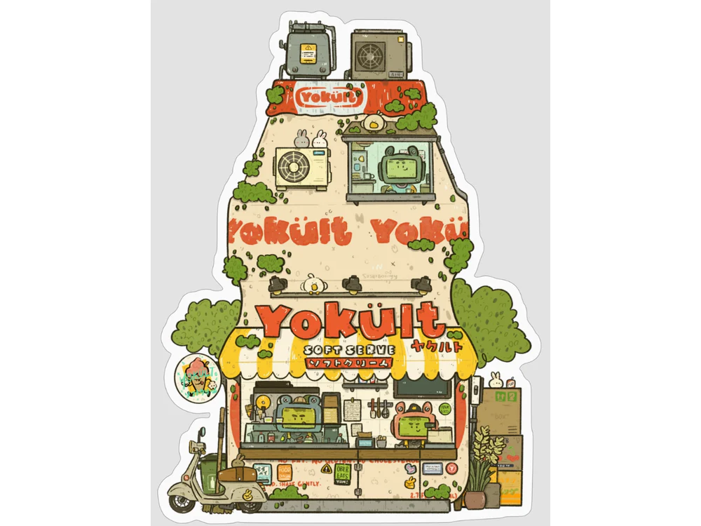 Sushiboiiiyy - Vinyl Sticker - Yokult Soft Serve