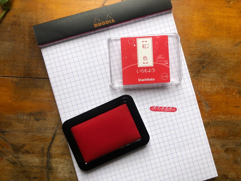 Shachihata - Stamp Pad (1.75 x 2.5") - (HAC-1-R) - Red - Image 2